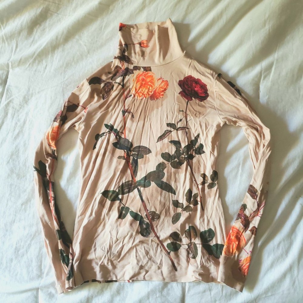 ❌SOLD❌Dries van Noten SAMPLE FW19 Floral turtleneck